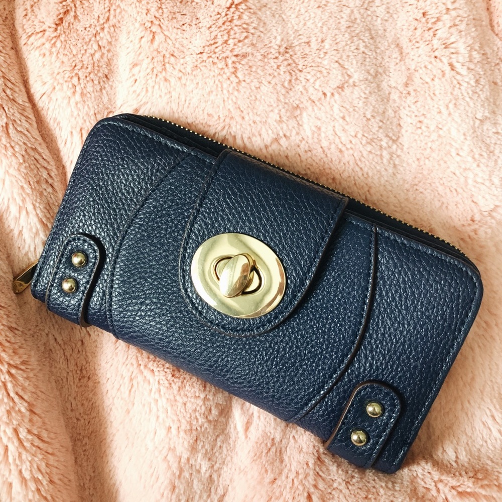 Charming Charlie Navy Blue Wallet